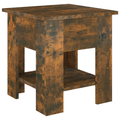 Tavolino da Salotto Rovere Fumo 40x40x42 cm Legno Multistrato | homemem39