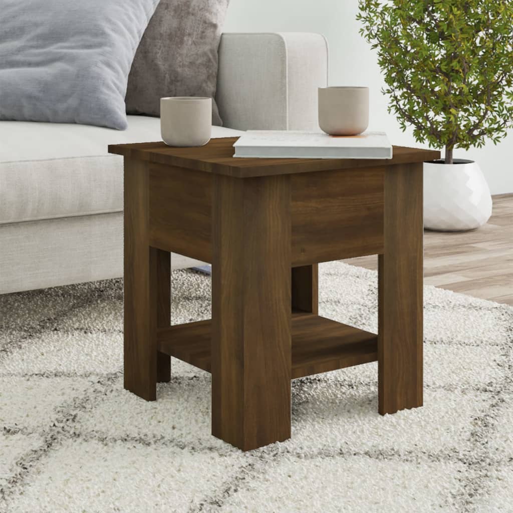 Tavolino da Salotto Marrone Rovere 40x40x42cm Legno Multistrato | homemem39