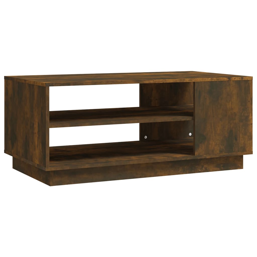 Tavolino da Salotto Rovere Fumo 102x55x43 cm in Truciolato | homemem39