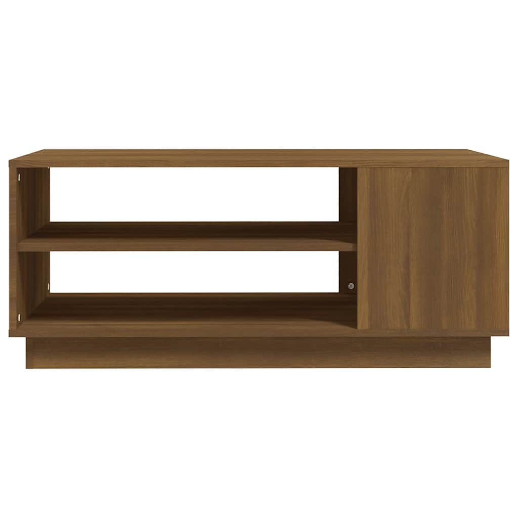 Tavolino da Salotto Rovere Marrone 102x55x43 cm in Truciolato | homemem39