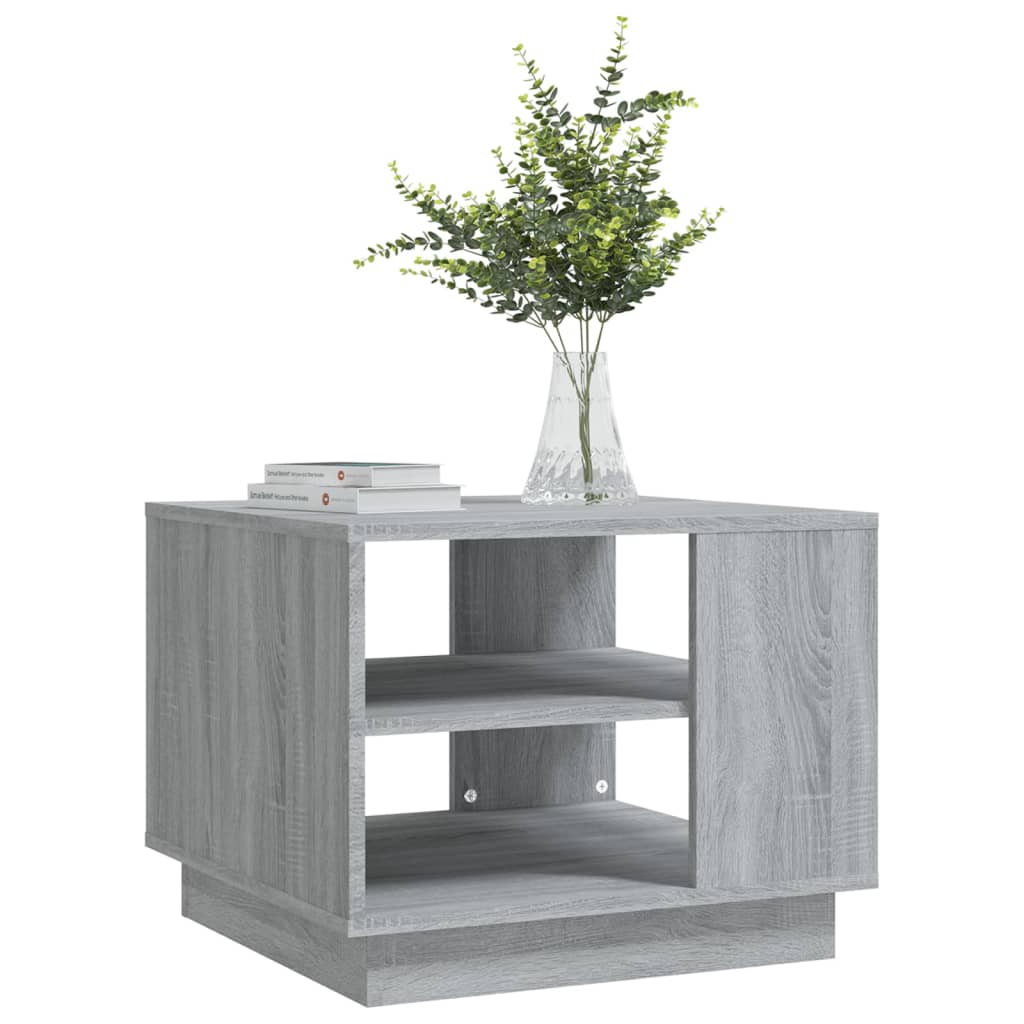 Tavolino da Salotto Grigio Sonoma 55x55x43 cm in Truciolato | homemem39