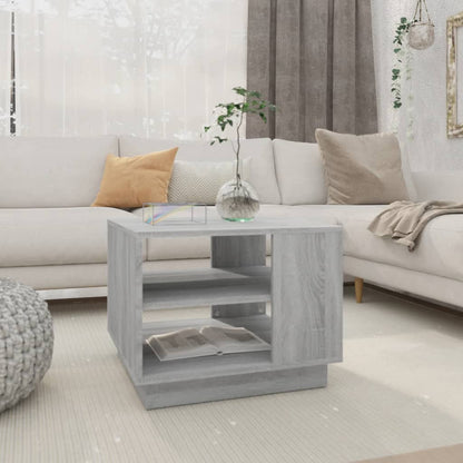 Tavolino da Salotto Grigio Sonoma 55x55x43 cm in Truciolato | homemem39