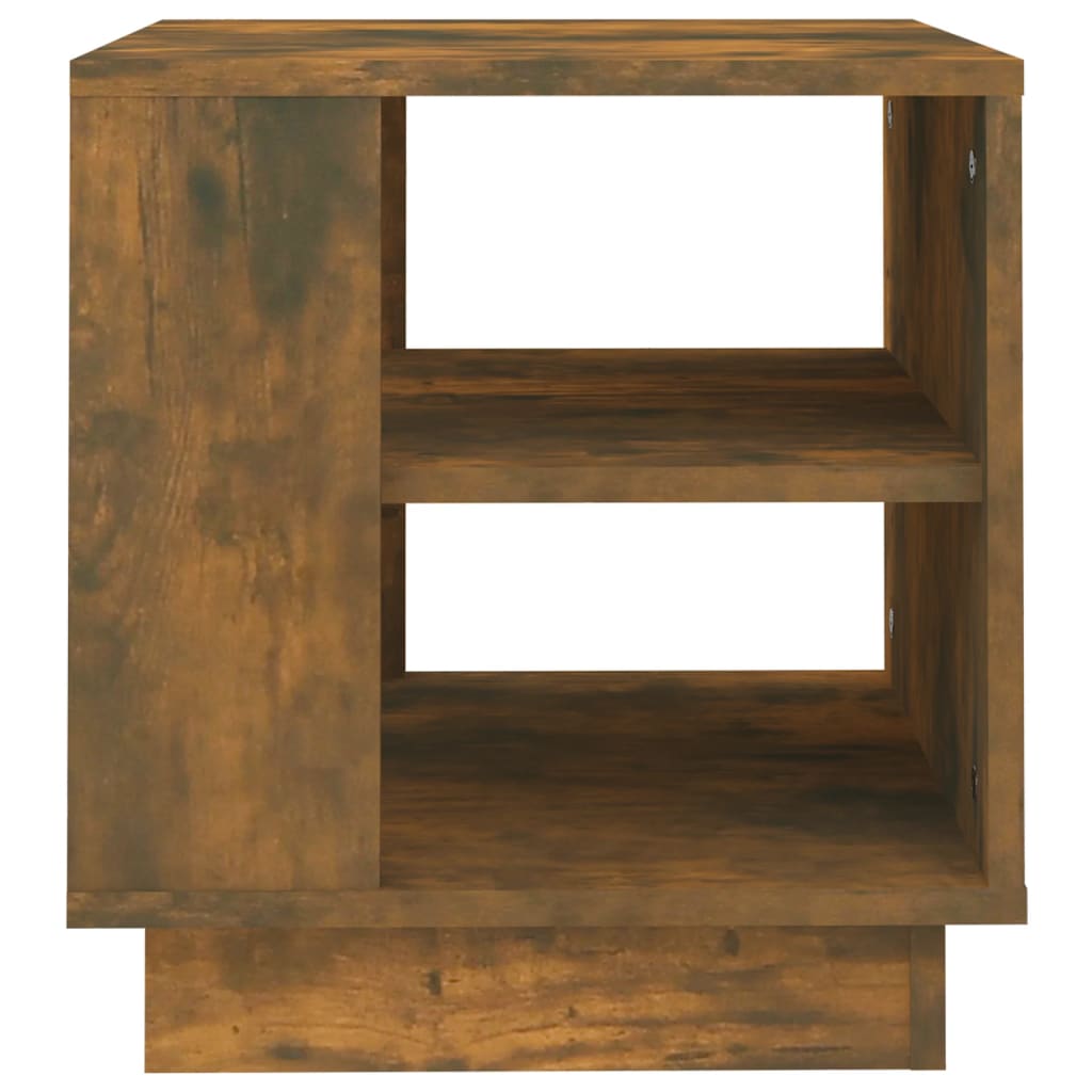 Tavolino da Salotto Rovere Fumo 40x40x43 cm Legno Multistrato | homemem39