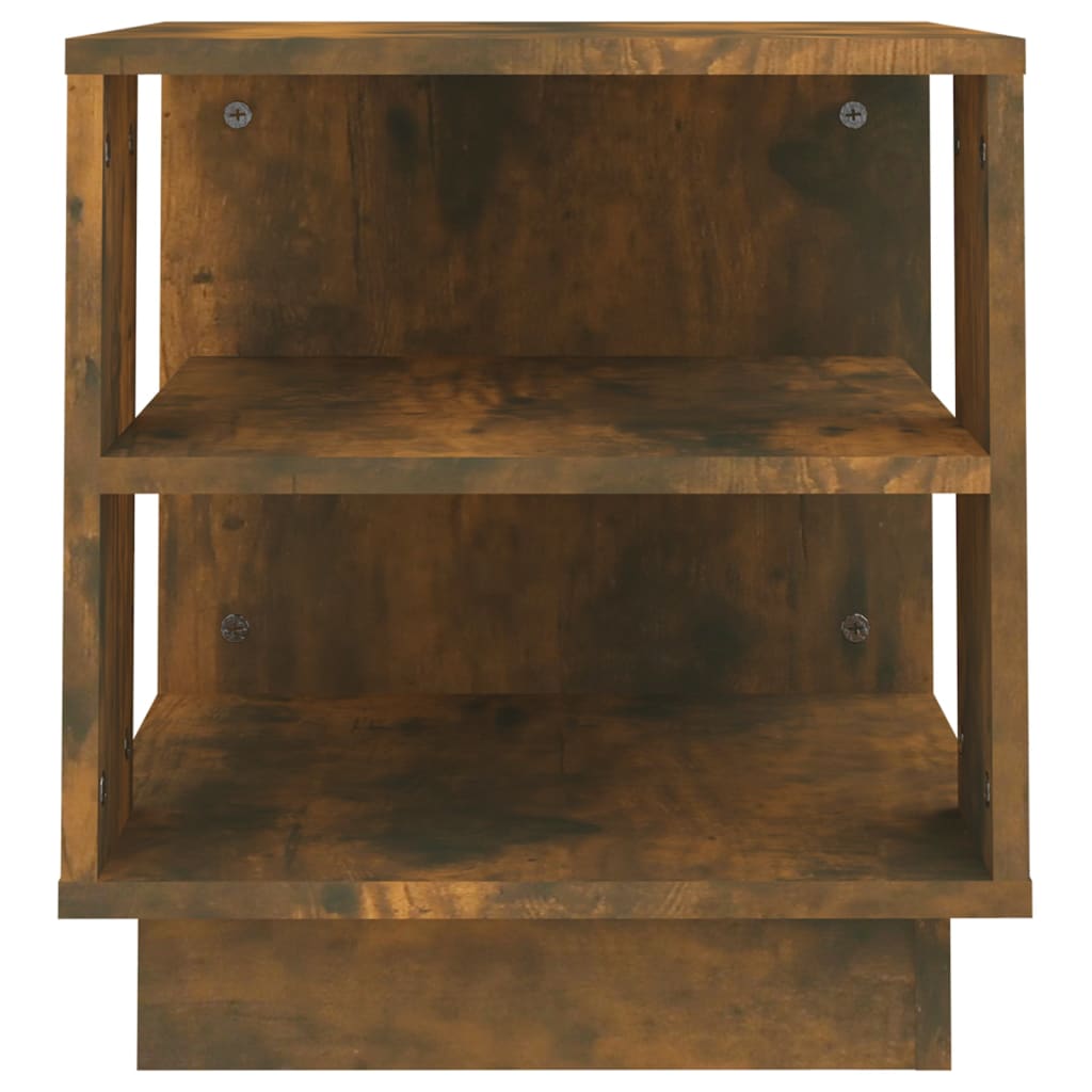 Tavolino da Salotto Rovere Fumo 40x40x43 cm Legno Multistrato | homemem39