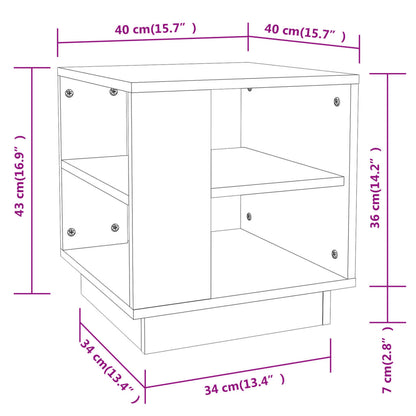 Tavolino da Salotto Grigio Sonoma 40x40x43 cm Legno Multistrato | homemem39