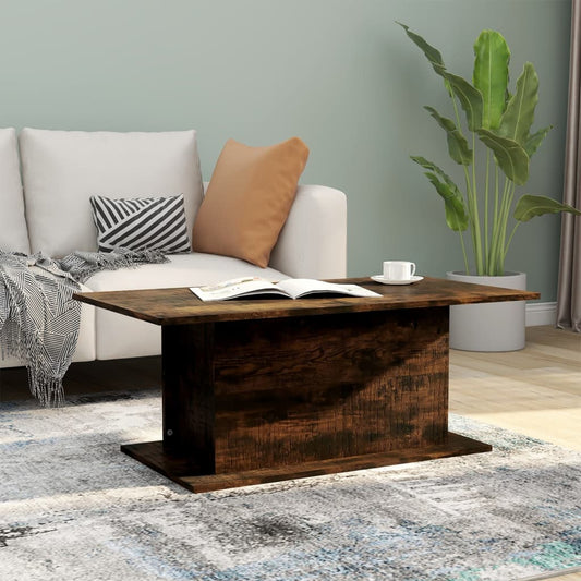 Tavolino da Salotto Rovere Fumo 102x55,5x40 cm in Truciolato | homemem39