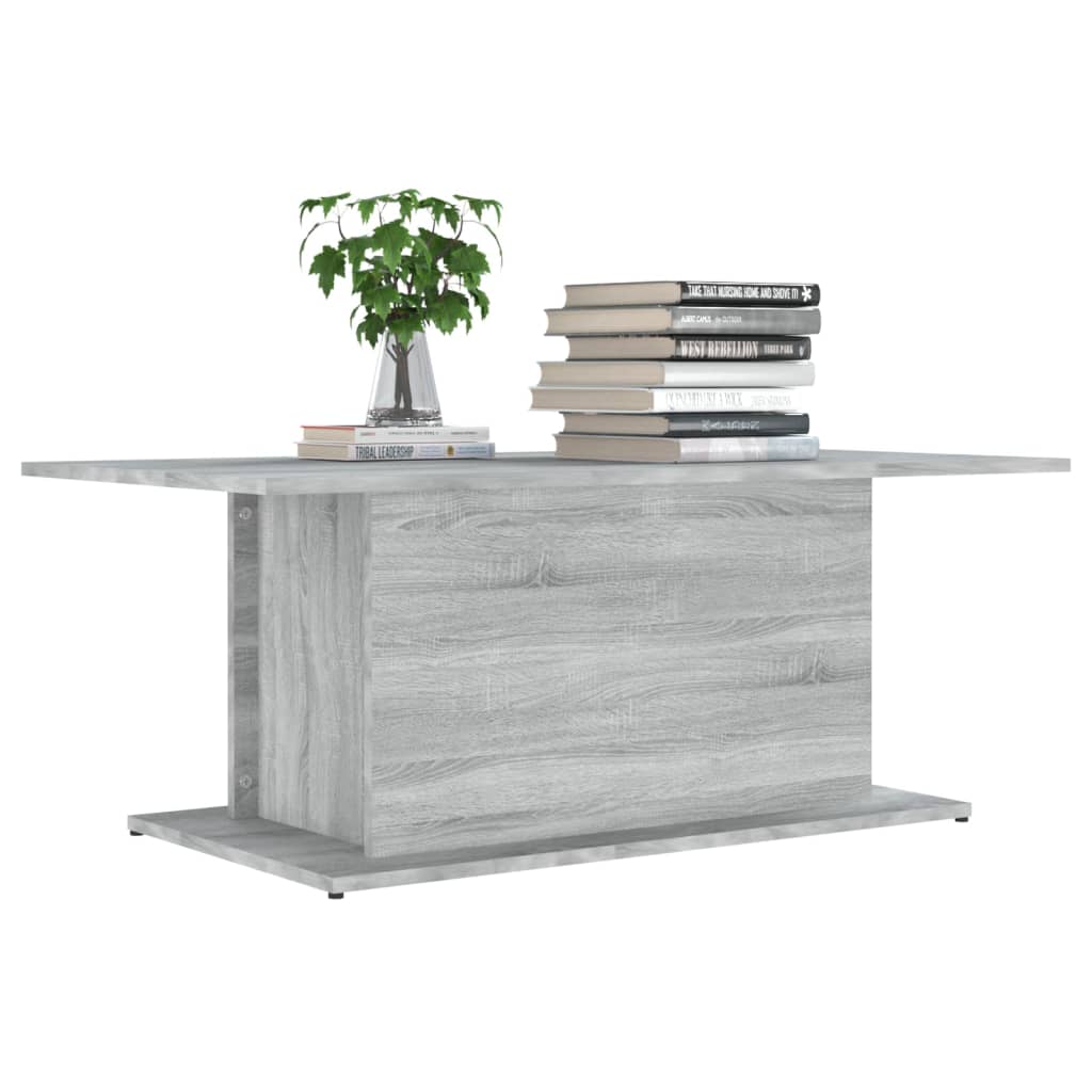 Tavolino da Salotto Grigio Sonoma 102x55,5x40 cm in Truciolato | homemem39