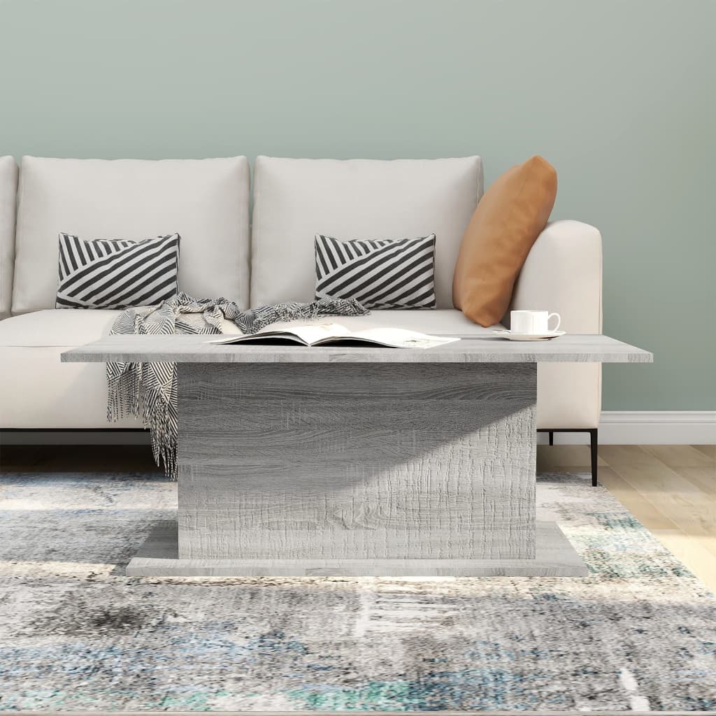 Tavolino da Salotto Grigio Sonoma 102x55,5x40 cm in Truciolato | homemem39