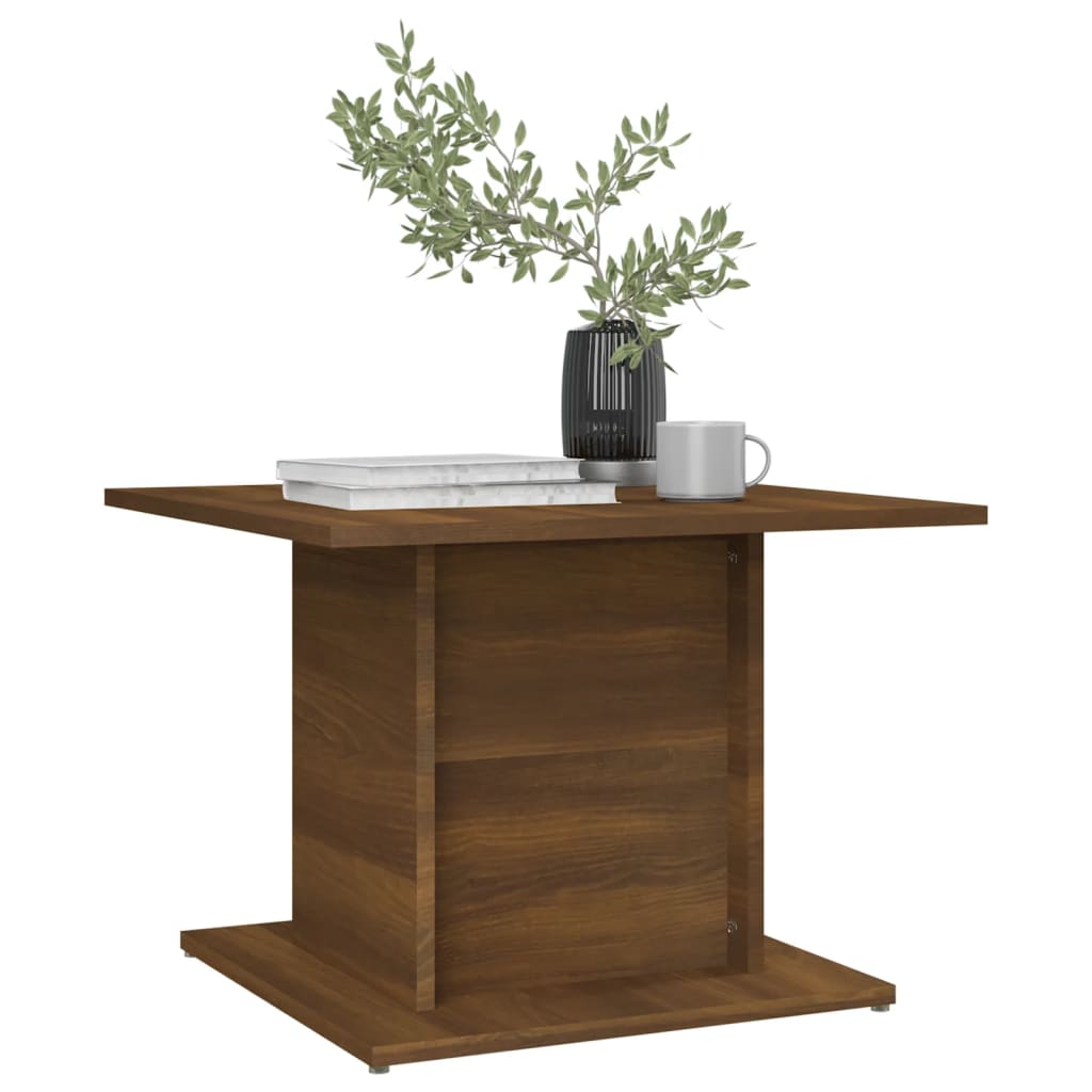 Tavolino da Salotto Rovere Marrone 55,5x55,5x40cm in Truciolato | homemem39