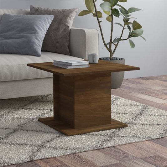Tavolino da Salotto Rovere Marrone 55,5x55,5x40cm in Truciolato | homemem39
