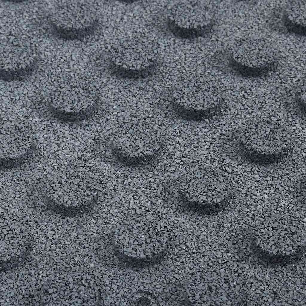 Piastrelle Anticaduta 12 pz in Gomma 50x50x3 cm Grigie