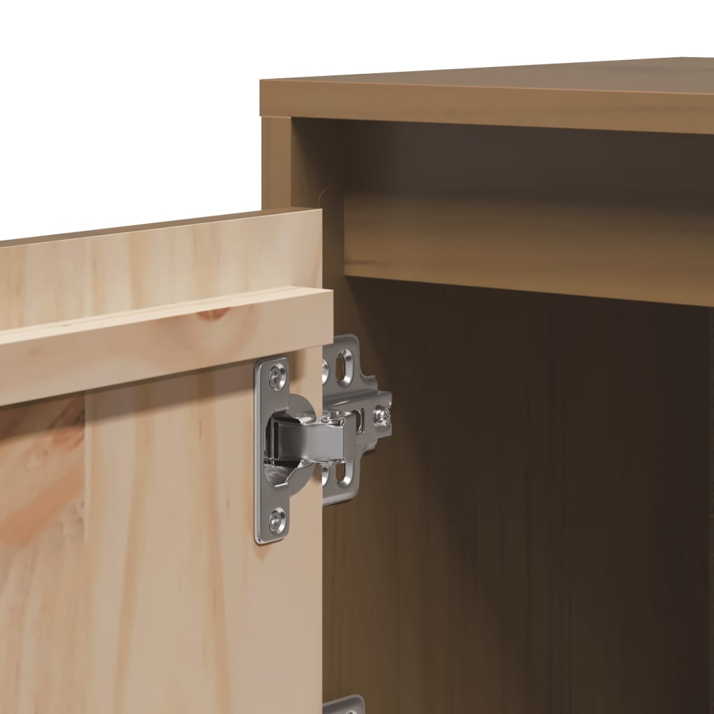 Comodini 2 pz Ambra 40x30x40 cm in Legno Massello di Pino - homemem39