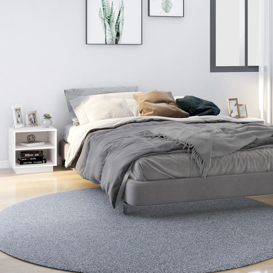 Comodini Bianchi 2 pz 40x34x40 cm in Legno Massello di Pino - homemem39