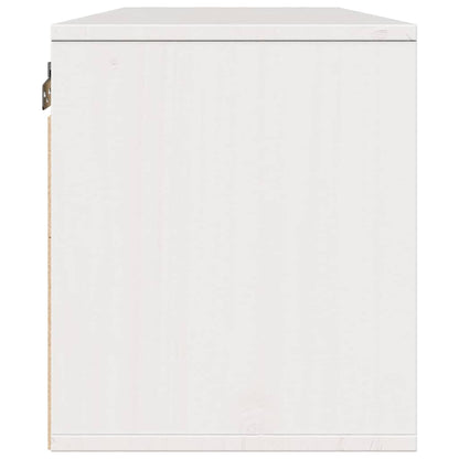 Pensili Bianchi 2 pz 45x30x35 cm in Legno Massello di Pino