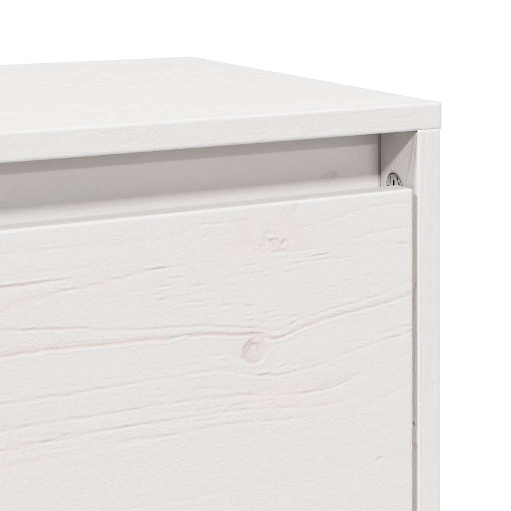 Pensili Bianchi 2 pz 45x30x35 cm in Legno Massello di Pino