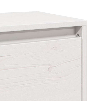 Pensili Bianchi 2 pz 45x30x35 cm in Legno Massello di Pino