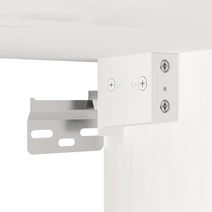 Pensili Bianchi 2 pz 45x30x35 cm in Legno Massello di Pino | homemem39