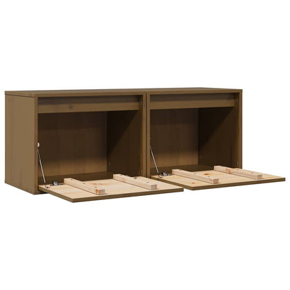Pensili ambra 2 pz 45x30x35 cm in Legno Massello di Pino