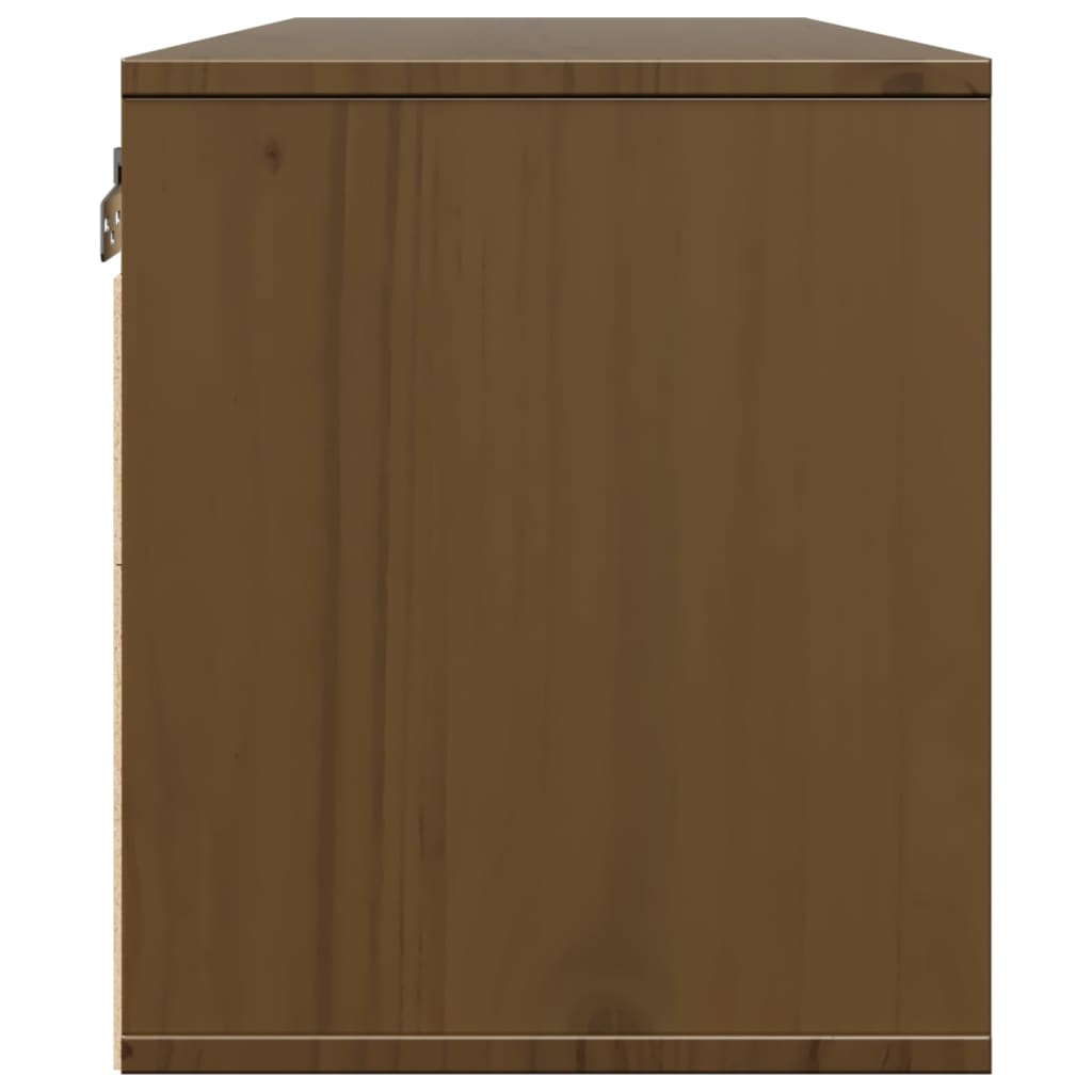 Pensili ambra 2 pz 45x30x35 cm in Legno Massello di Pino | homemem39