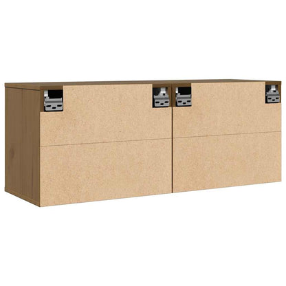 Pensili ambra 2 pz 45x30x35 cm in Legno Massello di Pino
