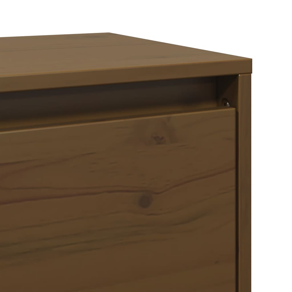Pensili ambra 2 pz 45x30x35 cm in Legno Massello di Pino | homemem39
