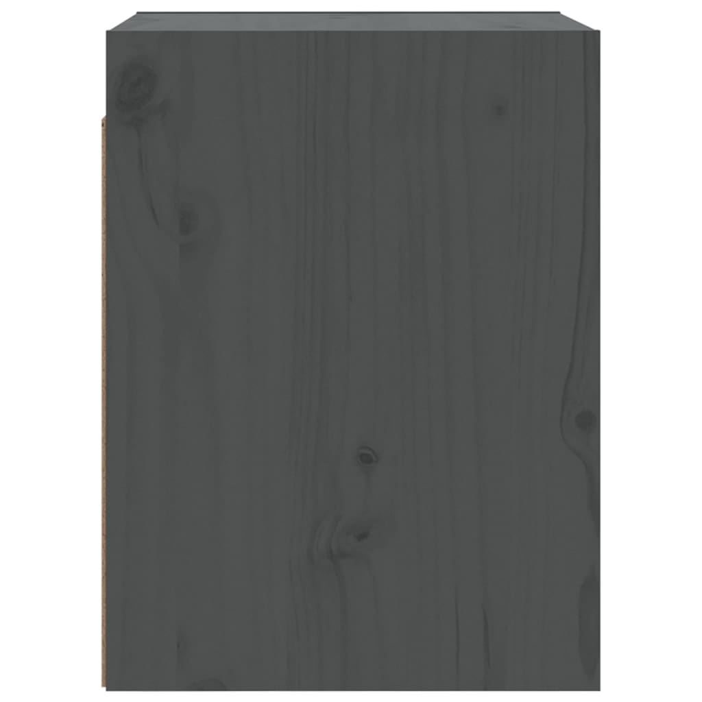 Pensili 2 pz Grigi 30x30x40 cm in Legno Massello di Pino | homemem39