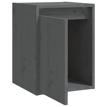 Pensili 2 pz Grigi 30x30x40 cm in Legno Massello di Pino | homemem39