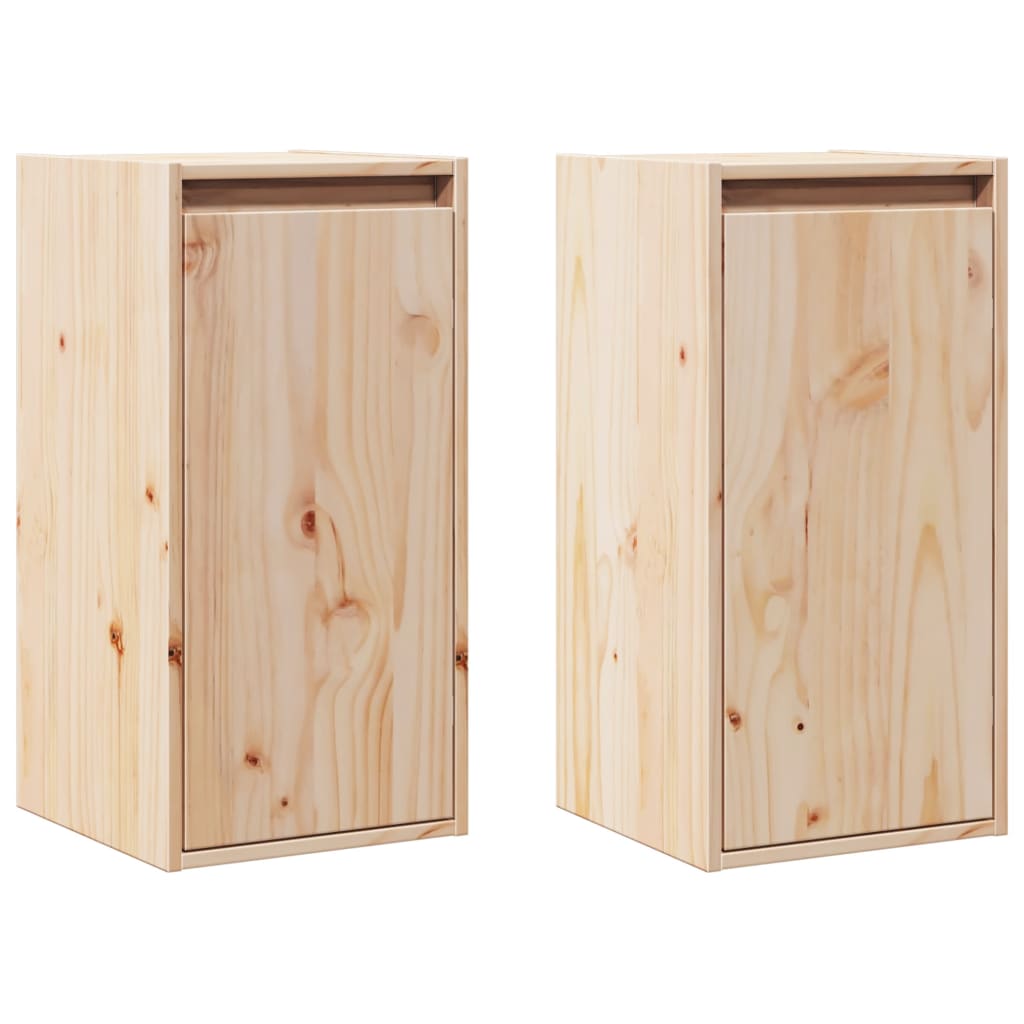 Pensili 2 pz 30x30x60 cm in Legno Massello di Pino | homemem39