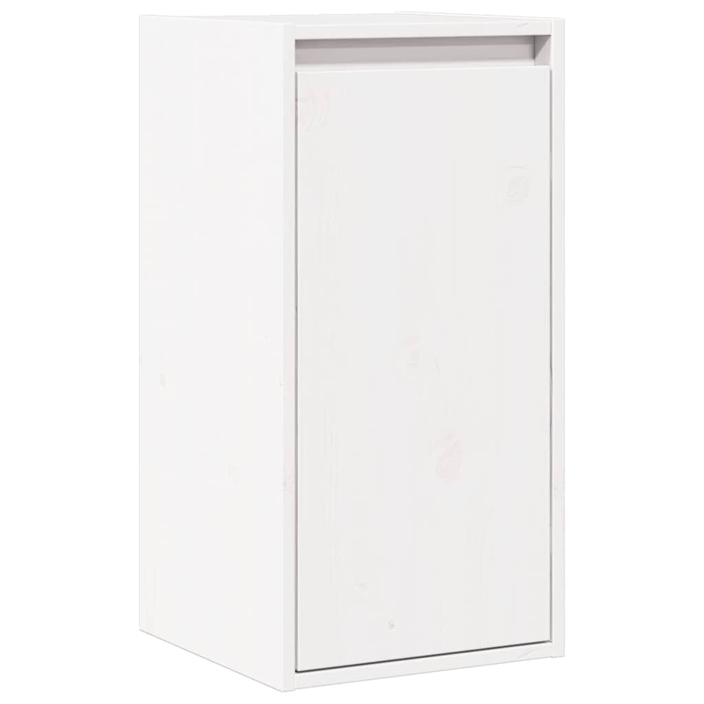 Pensile Bianco 30x30x60 cm in Legno Massello di Pino