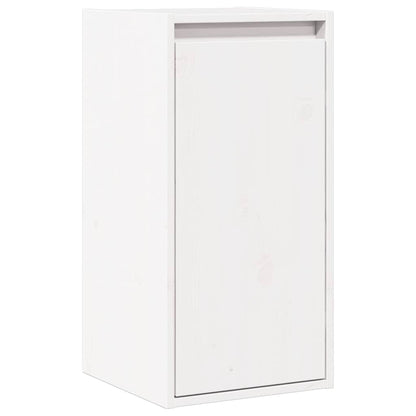 Pensile Bianco 30x30x60 cm in Legno Massello di Pino