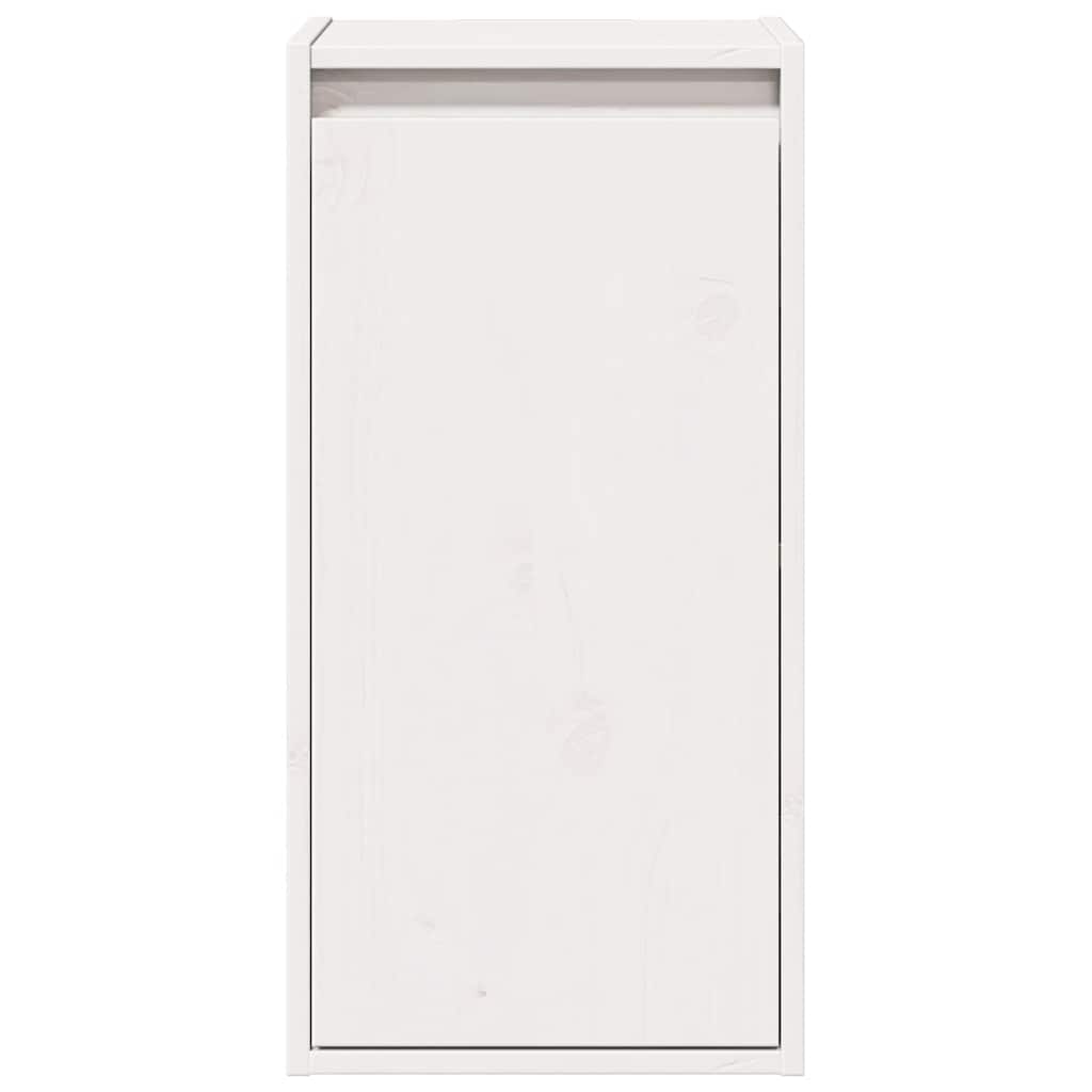 Pensili 2 pz Bianchi 30x30x60 cm in Legno Massello di Pino | homemem39