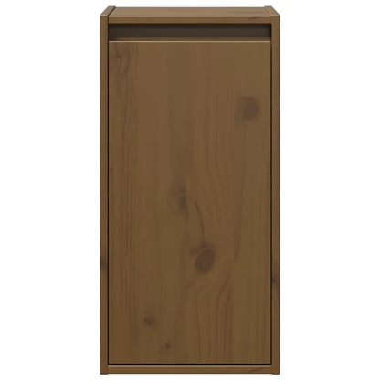 Pensili 2 pz Marrone ambra 80x30x35cm in Legno Massello di Pino | homemem39
