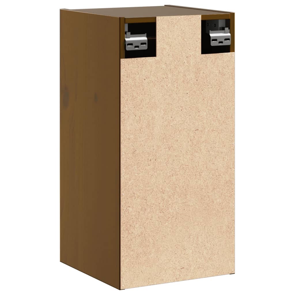 Pensili 2 pz Marrone ambra 80x30x35cm in Legno Massello di Pino | homemem39