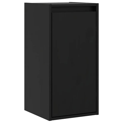 Pensili 2 pz Neri 30x30x60 cm in Legno Massello di Pino