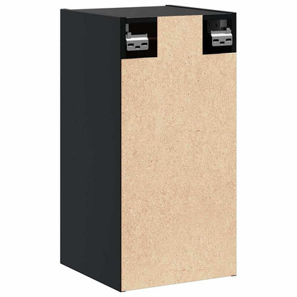 Pensili 2 pz Neri 30x30x60 cm in Legno Massello di Pino