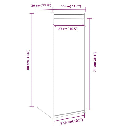 Pensili 2 pz 30x30x80 cm in Legno Massello di Pino | homemem39