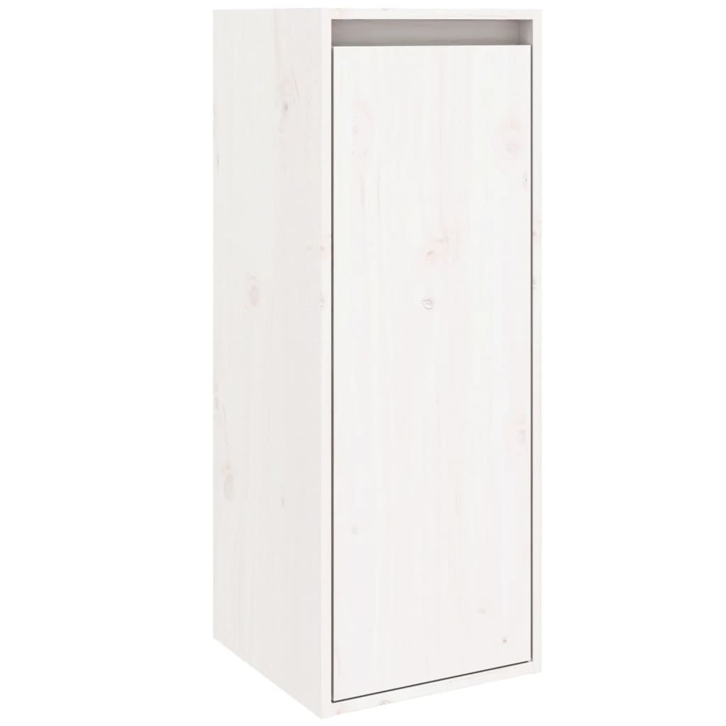 Pensile Bianco 30x30x80 cm in Legno Massello di Pino | homemem39