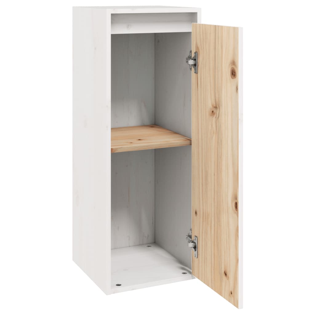 Pensile Bianco 30x30x80 cm in Legno Massello di Pino | homemem39
