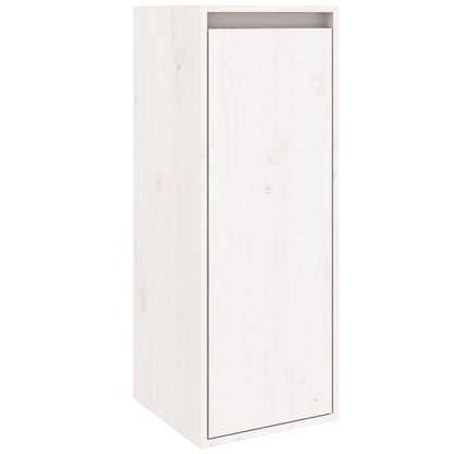 Pensili 2 pz Bianchi 30x30x80 cm in Legno Massello di Pino | homemem39
