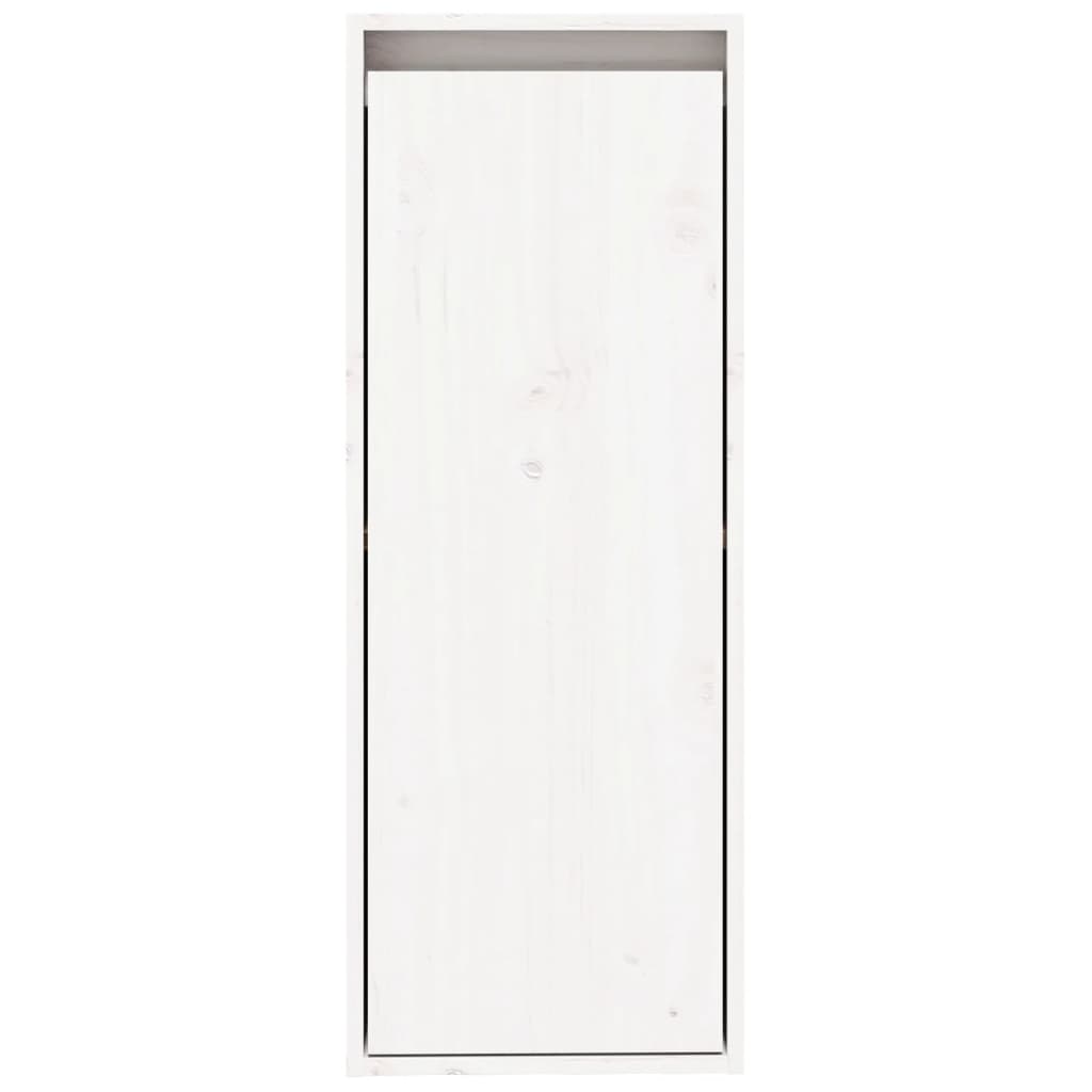 Pensili 2 pz Bianchi 30x30x80 cm in Legno Massello di Pino | homemem39