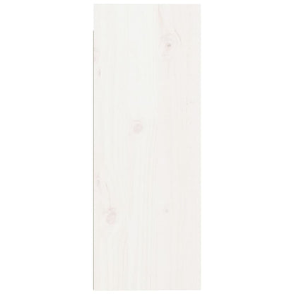 Pensili 2 pz Bianchi 30x30x80 cm in Legno Massello di Pino | homemem39