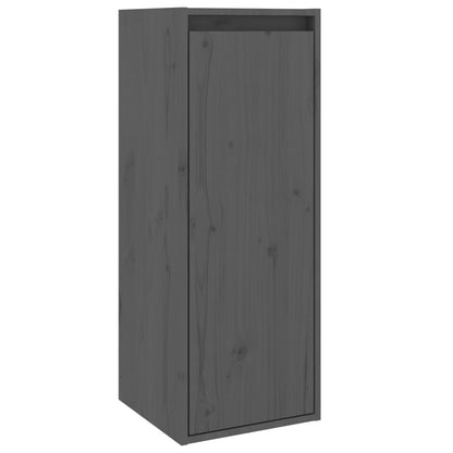 Pensile Grigio 30x30x80 cm in Legno Massello di Pino | homemem39