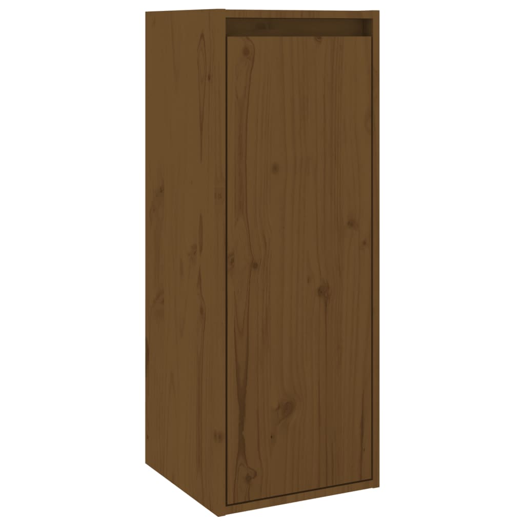 Pensili 2 pz Marrone Ambra 30x30x80cm in Legno Massello di Pino | homemem39