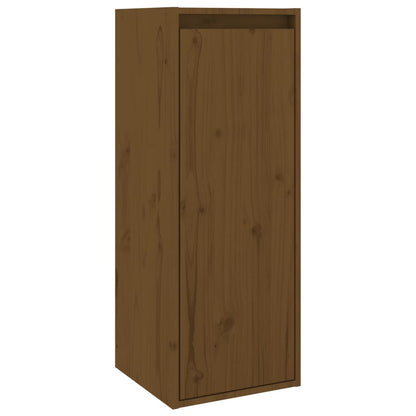 Pensili 2 pz Marrone Ambra 30x30x80cm in Legno Massello di Pino | homemem39
