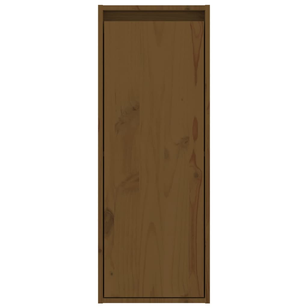 Pensili 2 pz Marrone Ambra 30x30x80cm in Legno Massello di Pino | homemem39