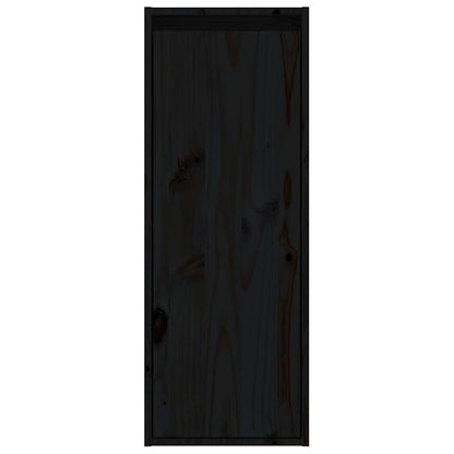 Pensili 2 pz Neri 30x30x80 cm in Legno Massello di Pino