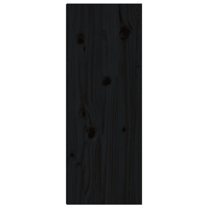 Pensili 2 pz Neri 30x30x80 cm in Legno Massello di Pino | homemem39