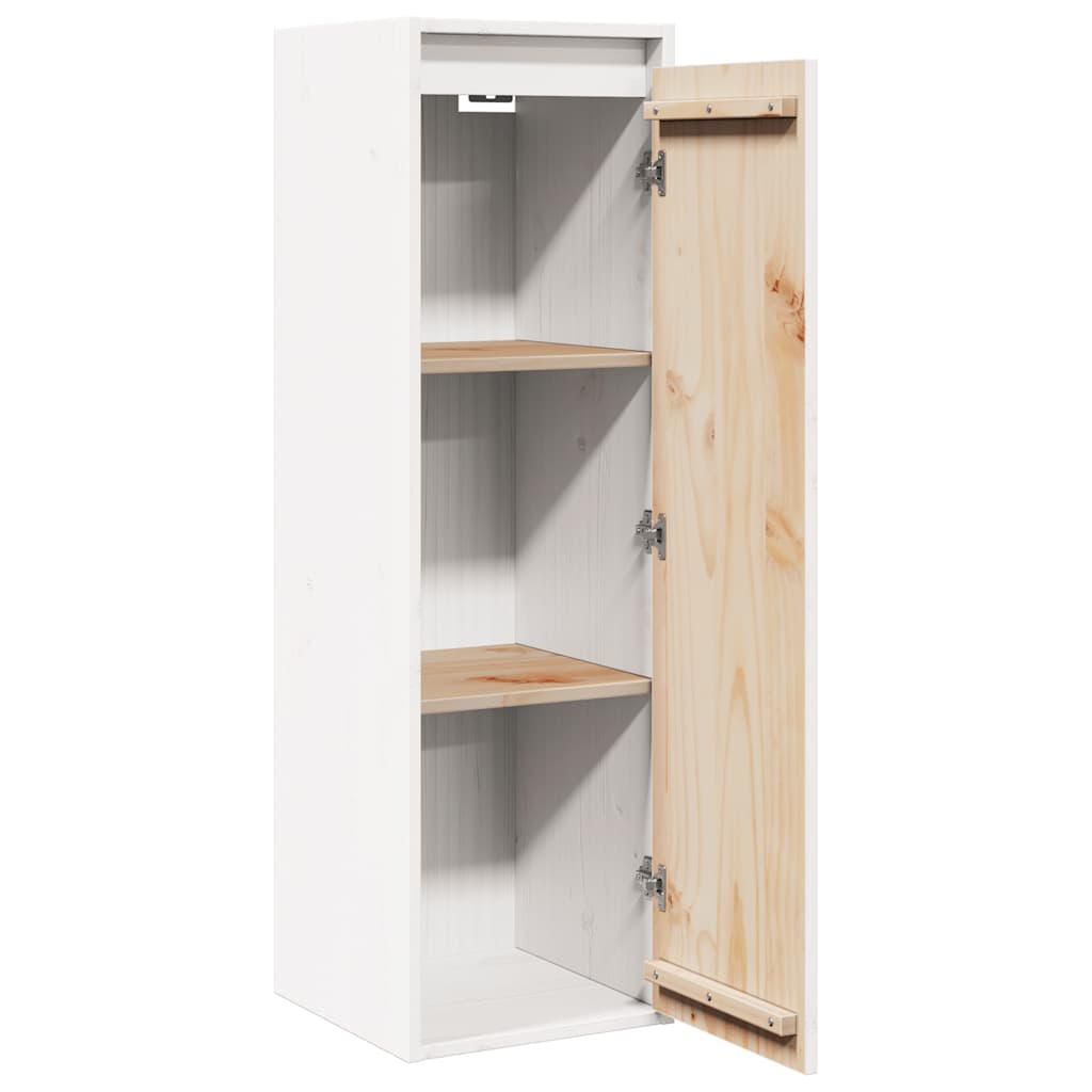 Pensili Bianchi 2 pz 30x30x100 cm in Legno Massello di Pino | homemem39