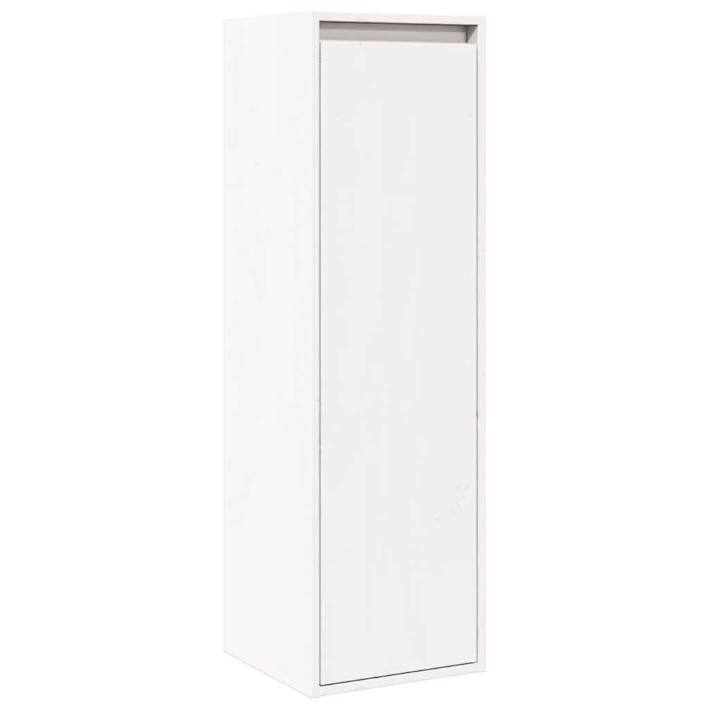 Pensili Bianchi 2 pz 30x30x100 cm in Legno Massello di Pino | homemem39