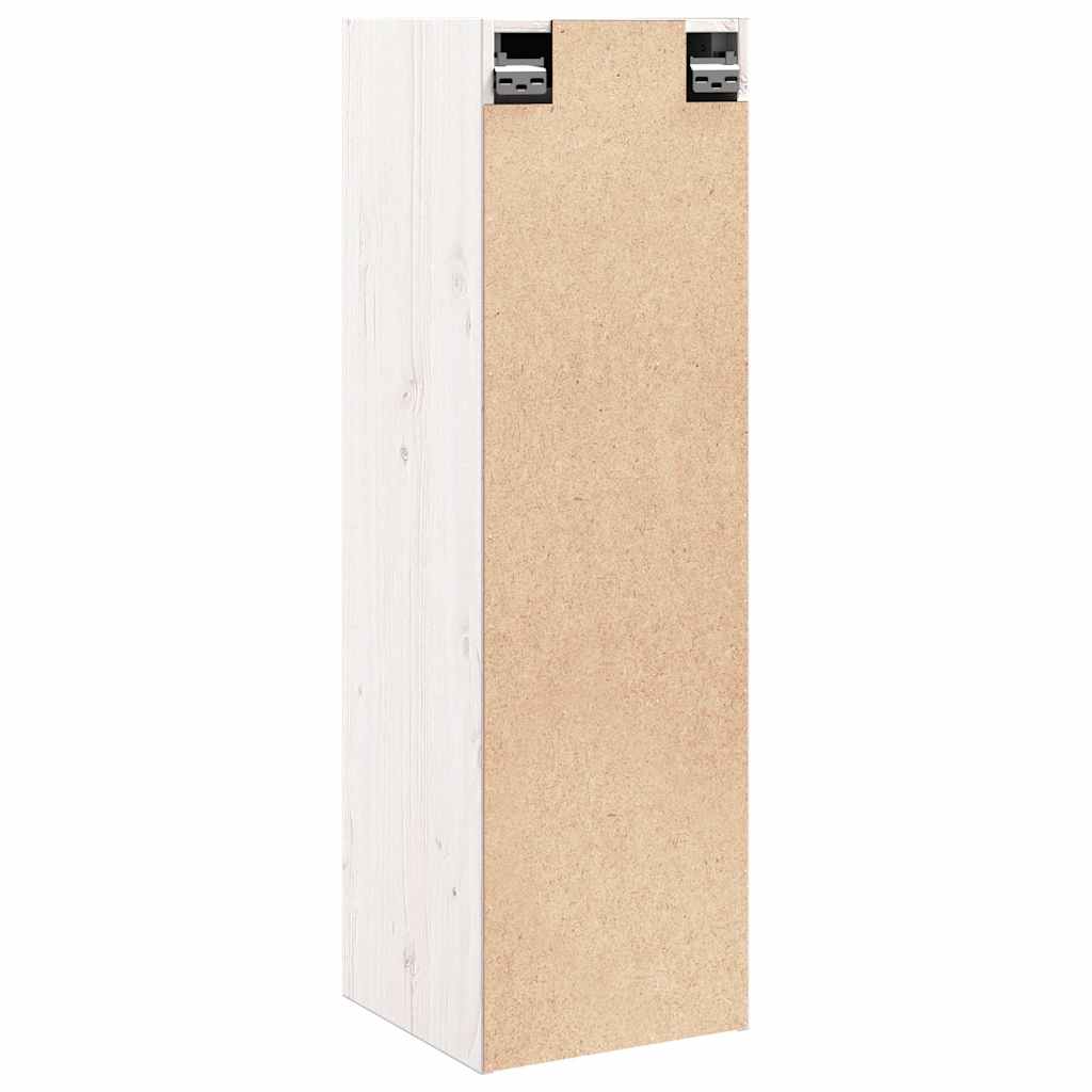 Pensili Bianchi 2 pz 30x30x100 cm in Legno Massello di Pino